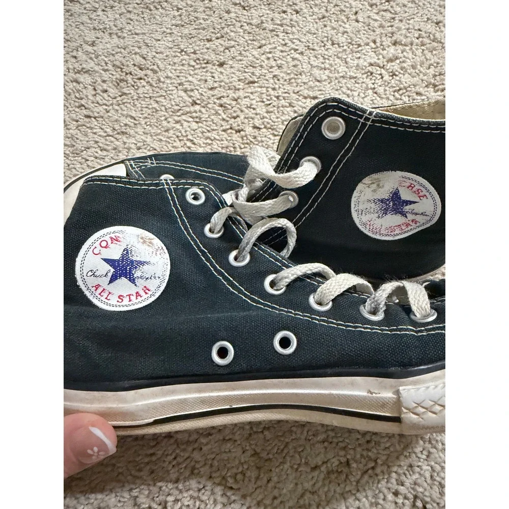 Converse Chuck Taylor All Star Hi Youth 2.5 Black Canvas Sneakers 3J231 High Top
